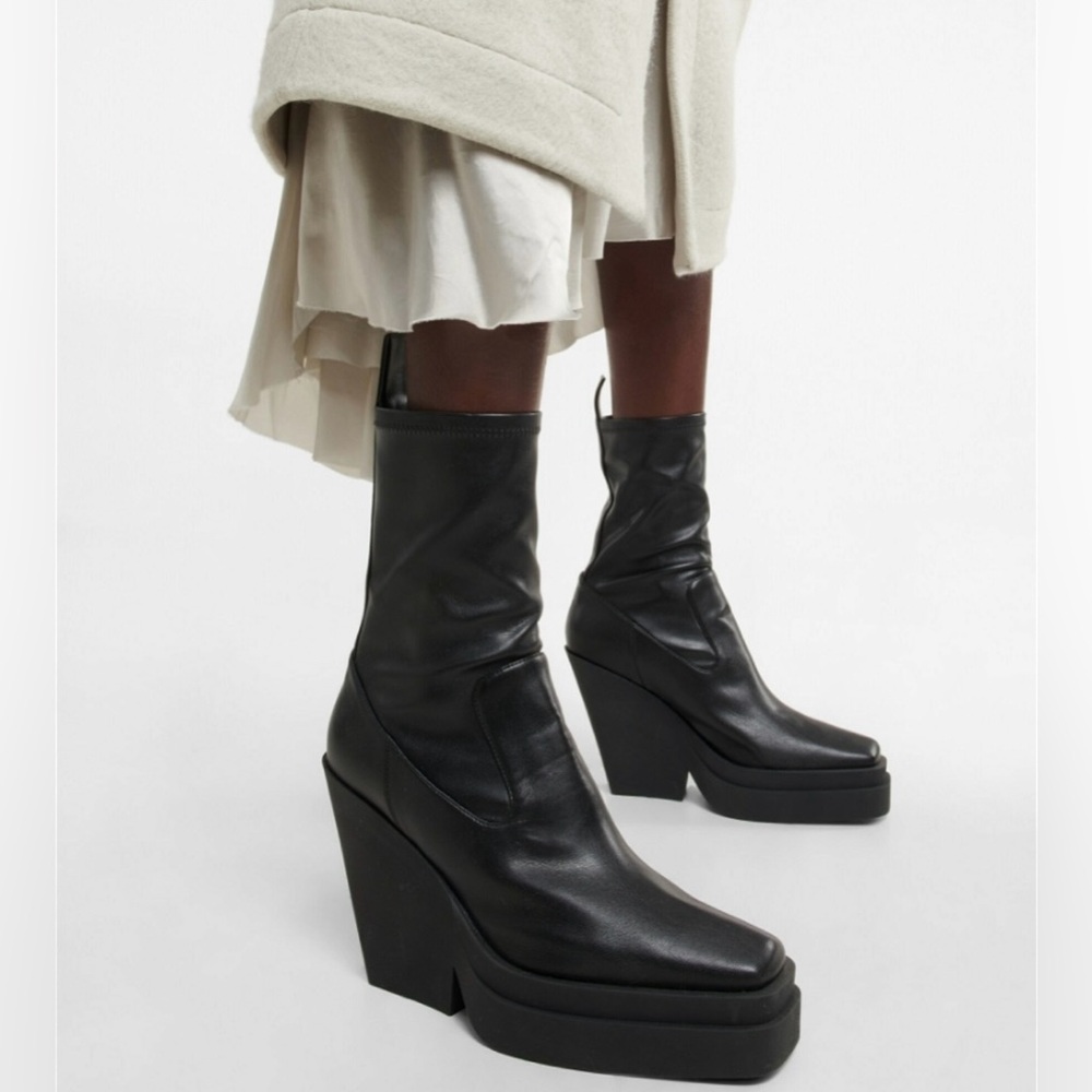 Gia Borghini Black Combat & Moto Boots
